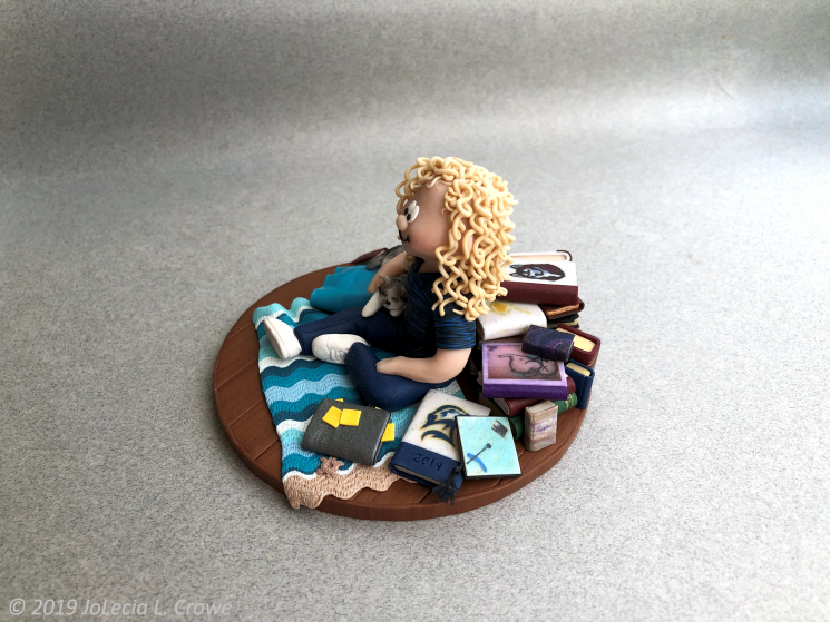Casey's graduation sculpture