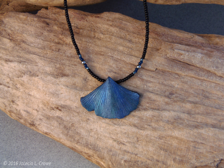 Metallic blue ginkgo