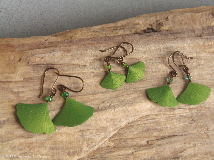 Sprink ginkgo earrings series