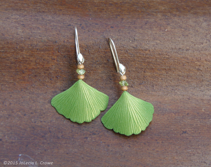 Spring ginkgo earrings series