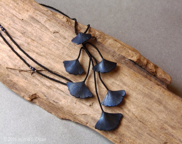 Metallic blue ginkgo