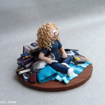 Casey's graduation sculpture