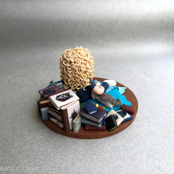 Casey's graduation sculpture