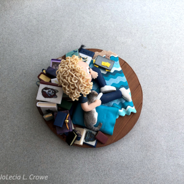 Casey's graduation sculpture