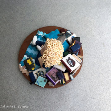 Casey's graduation sculpture