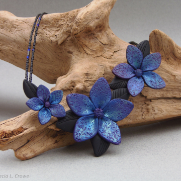 Blue Flowers - custom order