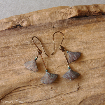 Metallic bronze ginkgo