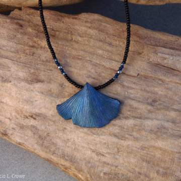 Metallic blue ginkgo