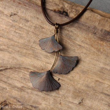 Metallic bronze ginkgo