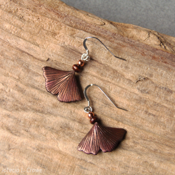 Metallic copper ginkgo