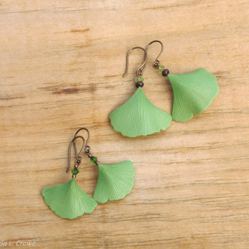 Spring ginko earring series 