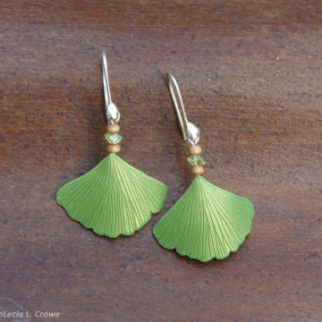 Spring ginkgo earrings series